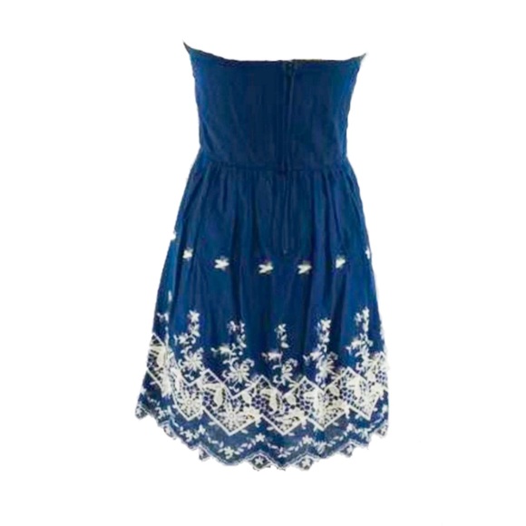 Speechless Blue White Embroidered Mini Dress 3 - Picture 2 of 6